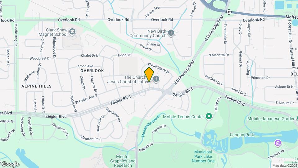 1002 Centerwood Dr Map and Location Details