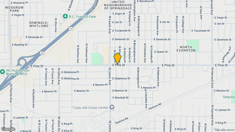 2432 E Pine St Map and Location Details
