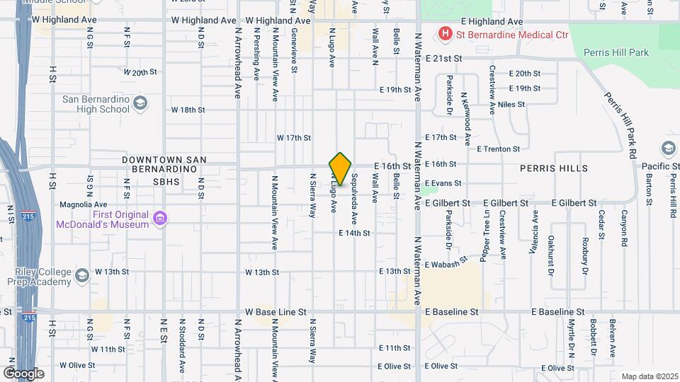 1521 N Lugo Ave Map and Location Details