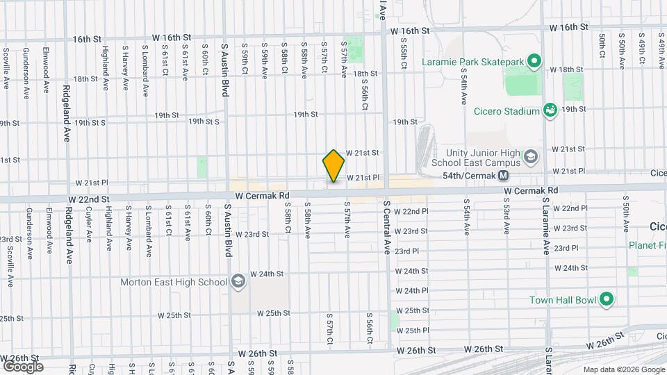 5714 W Cermak Rd Map and Location Details
