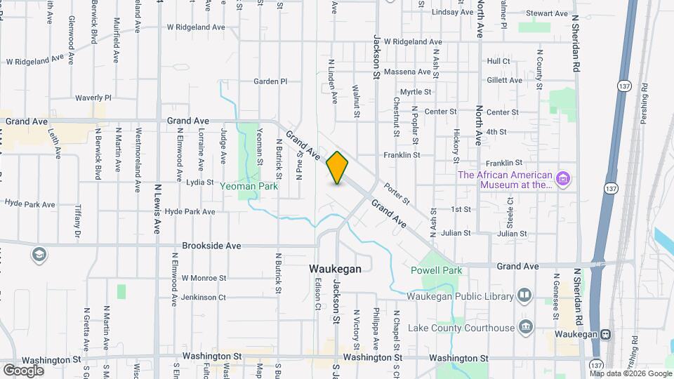 1001 W Grand Ave Map and Location Details