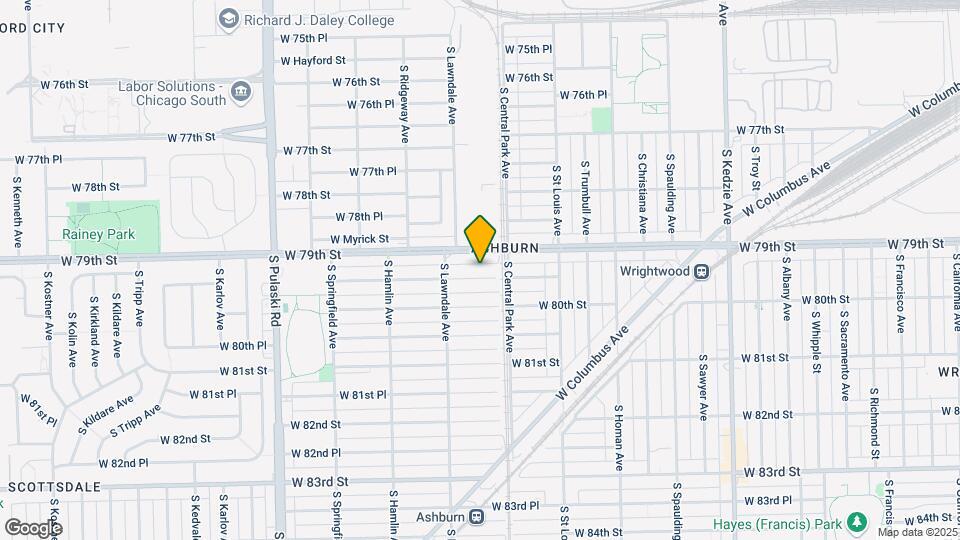 3622 W 79th Pl, Unit 1st Floor ONLY - NO BSMT Map and Location Details
