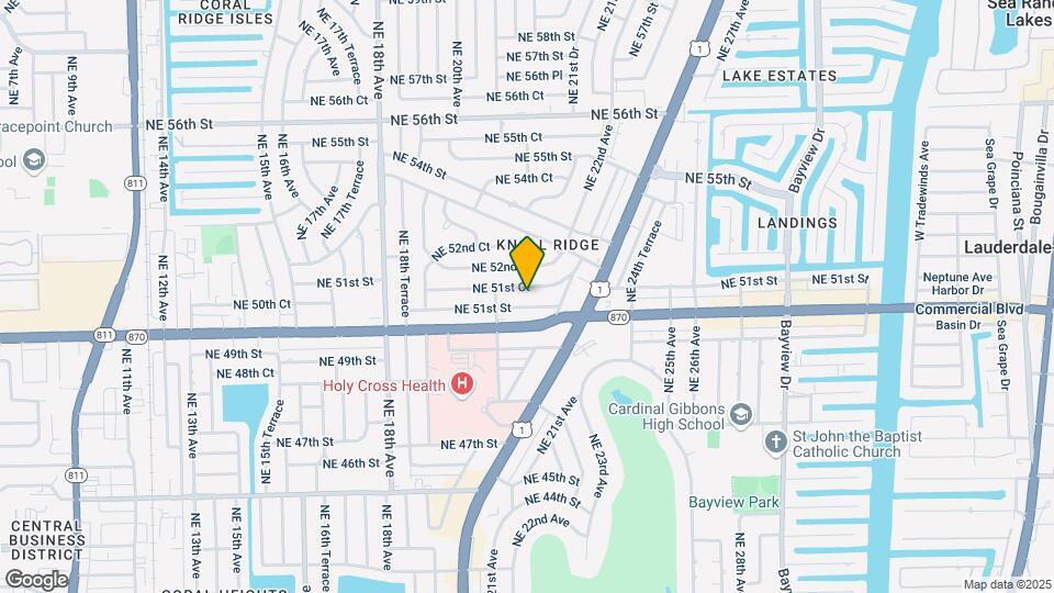 2170 NE 51st Ct, Unit B25 Map and Location Details