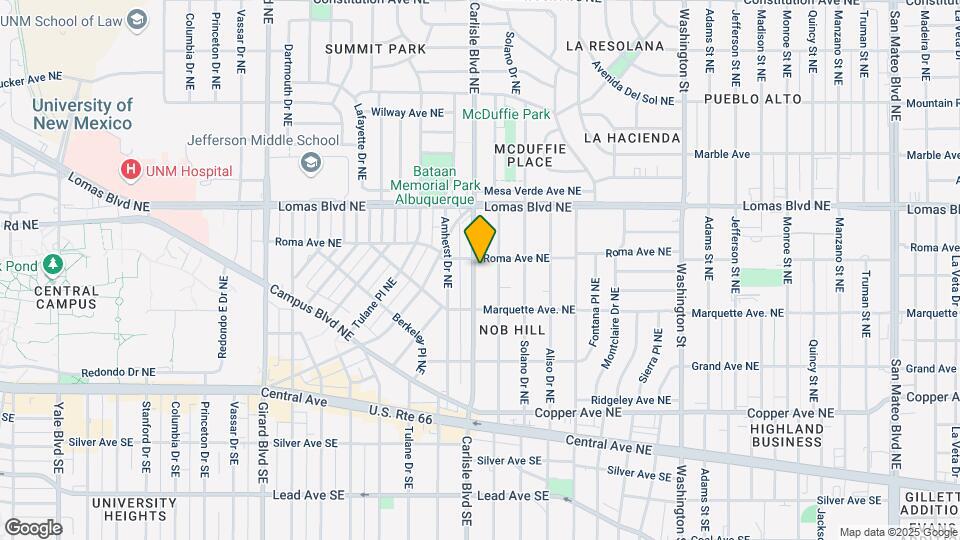 436 Carlisle Blvd NE Map and Location Details