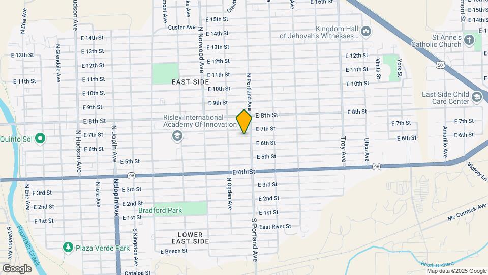 1635 1/2 E 6th St, Unit 1635 1/2 Map and Location Details