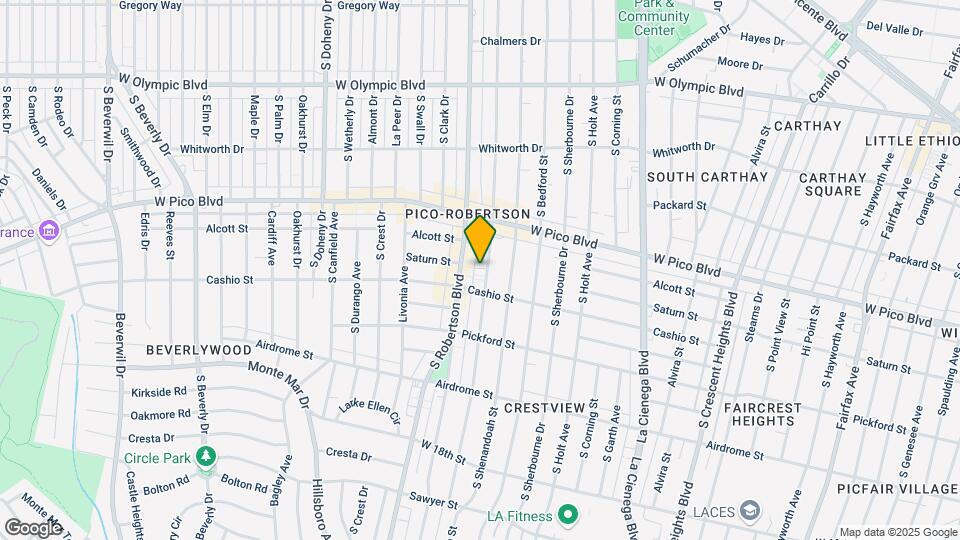 1459 S Wooster St, Unit C Map and Location Details