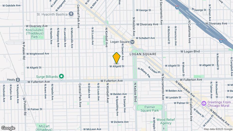 2501 N Spaulding Ave Mapa y Detalles de la Ubicación
