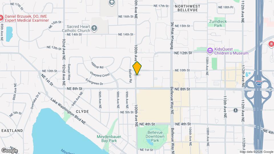 932 100th Ave NE Map and Location Details