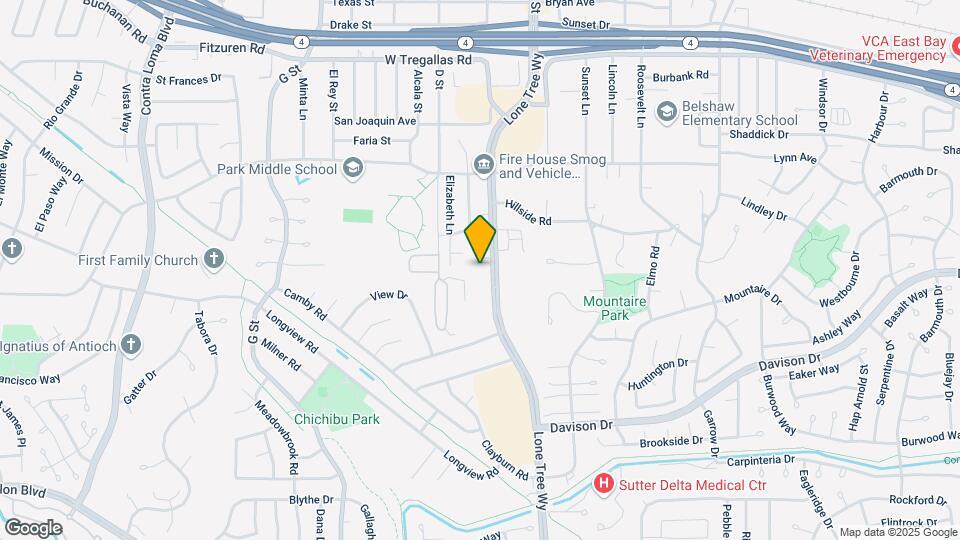 3126 Lone Tree Way Map and Location Details
