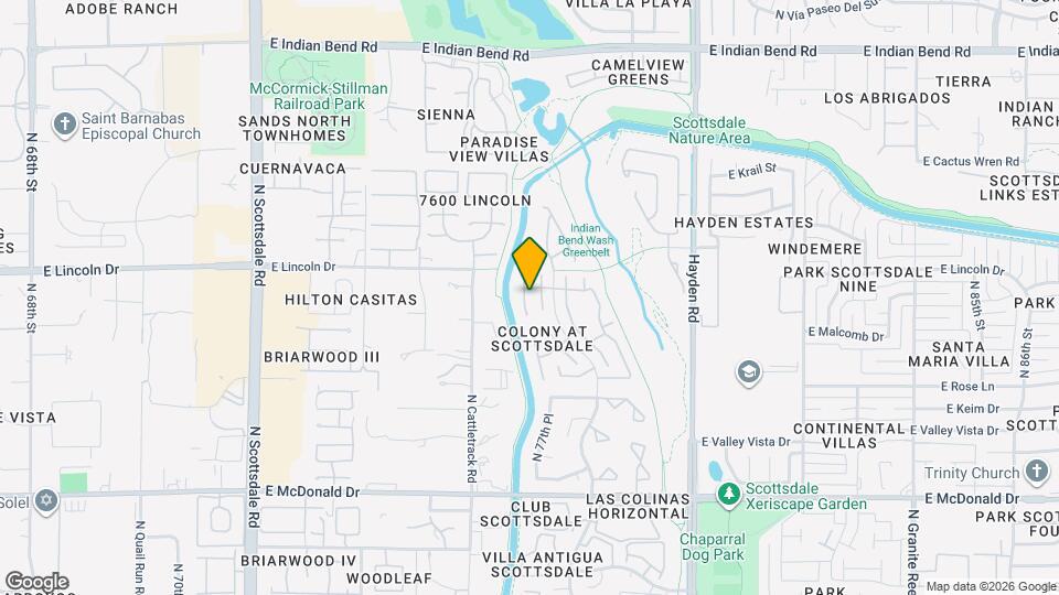 6439 N 77th Pl Map and Location Details