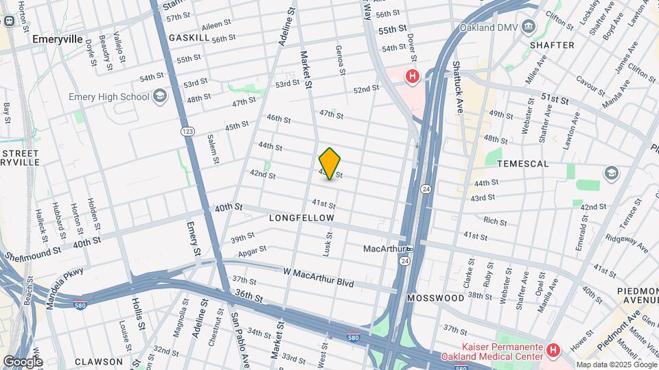 846 42nd St Map and Location Details