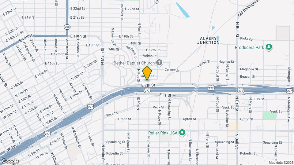 633 Scout St Mapa y Detalles de la Ubicación