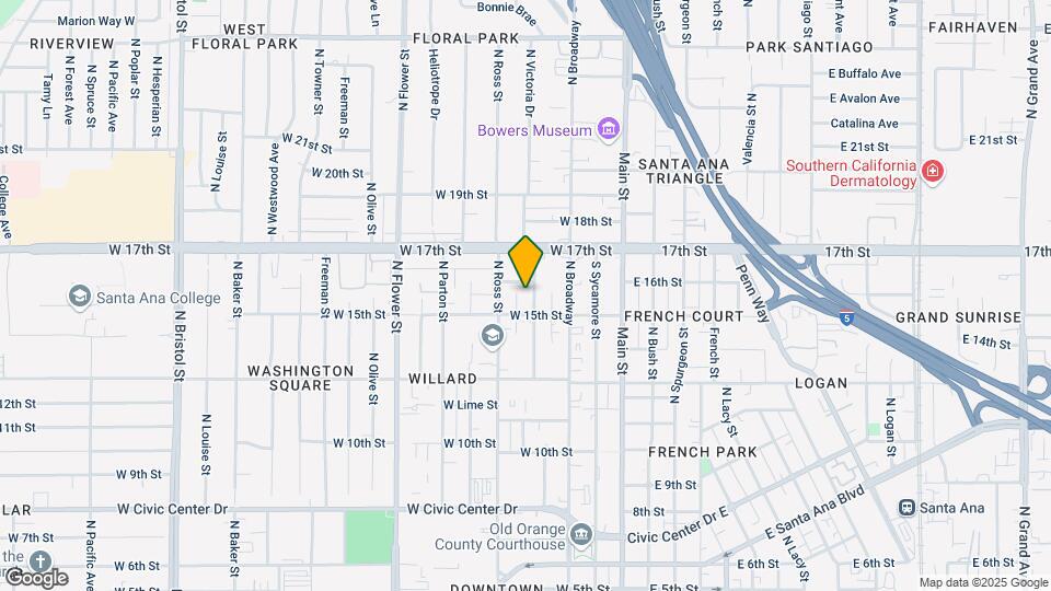 1518 N Durant St Map and Location Details