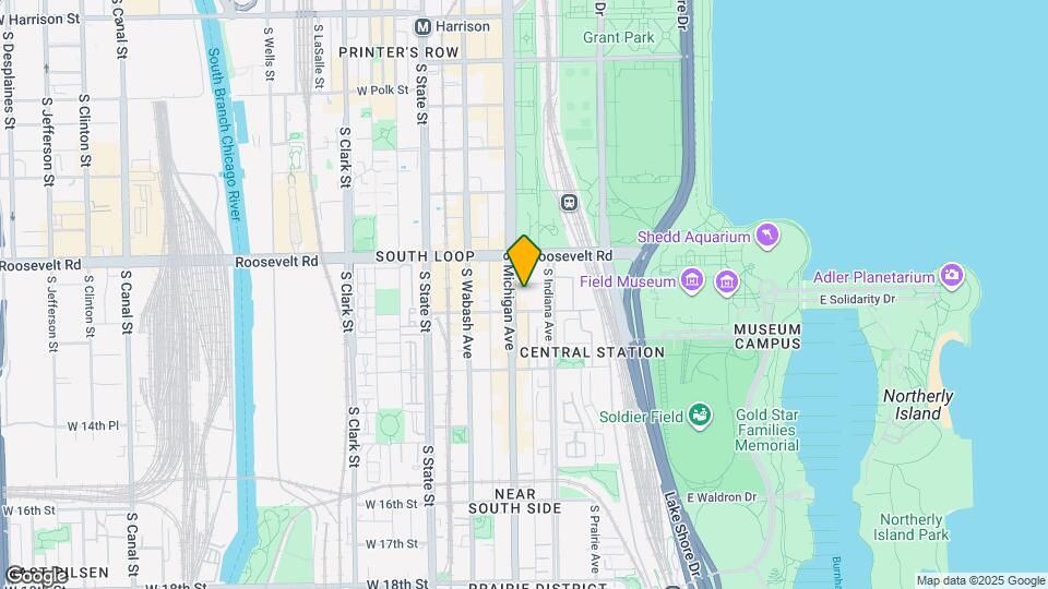 1243 S Michigan Ave Map and Location Details