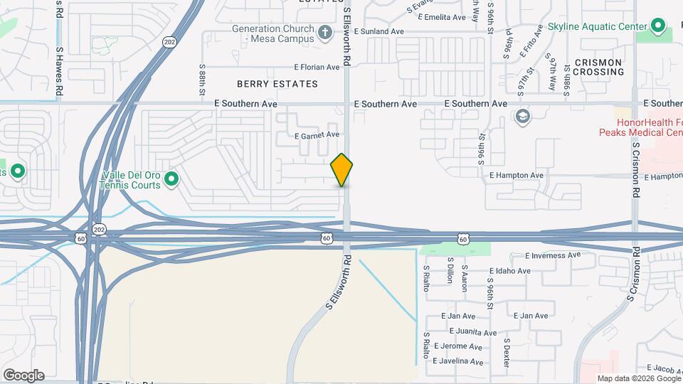 1452 S Ellsworth Rd Map and Location Details