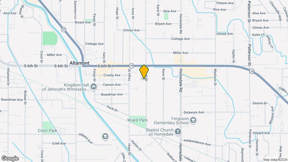 2422 Wiard St Map and Location Details