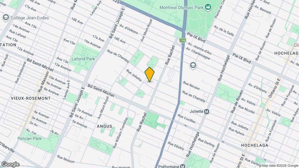 4041-4061 Rue Joliette Map and Location Details