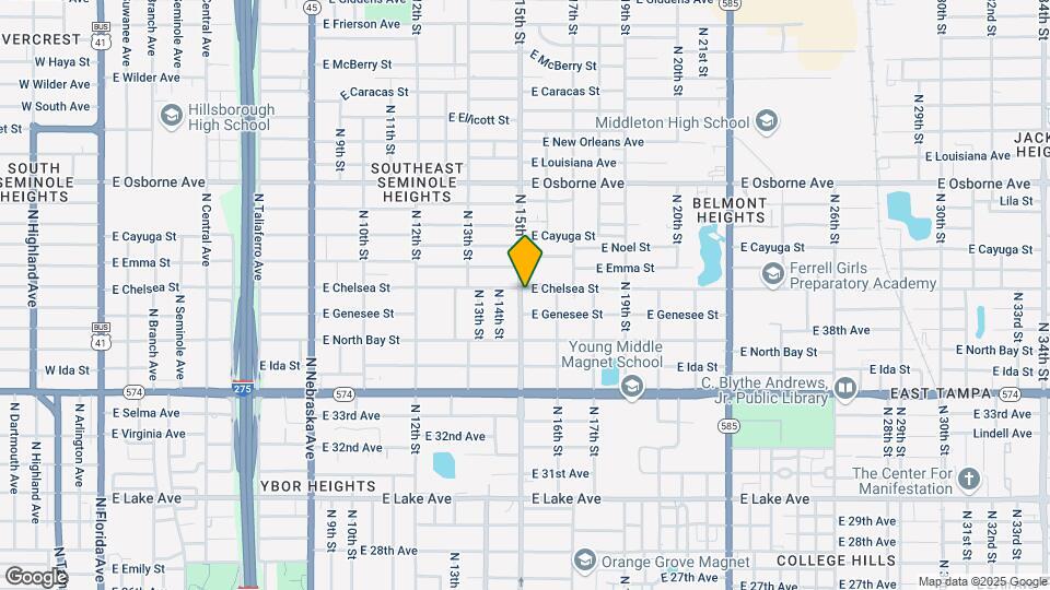 1501 E Chelsea St Map and Location Details