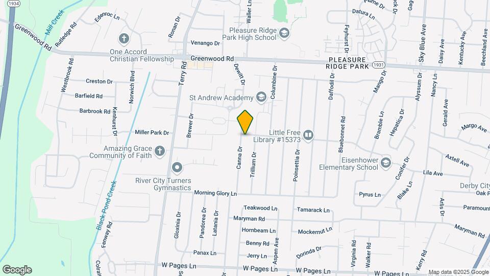6102 Jessamine Ln Map and Location Details