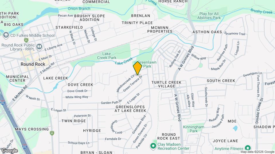 1402 Green Terrace Dr Map and Location Details