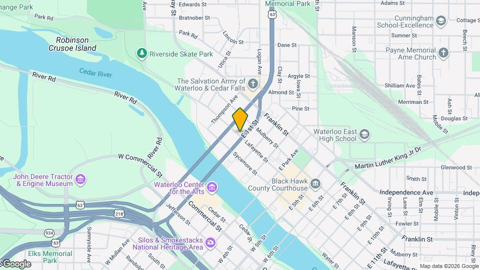 128 Lafayette St Map and Location Details