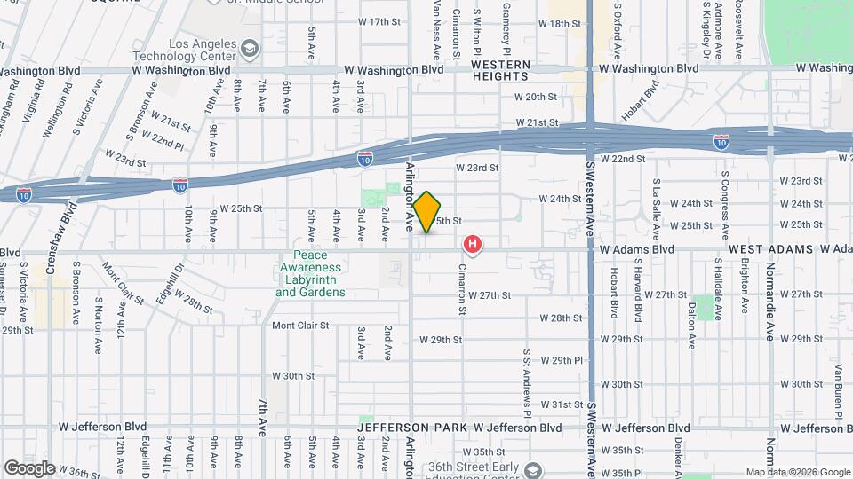 2269 W Adams Blvd Mapa y Detalles de la Ubicación