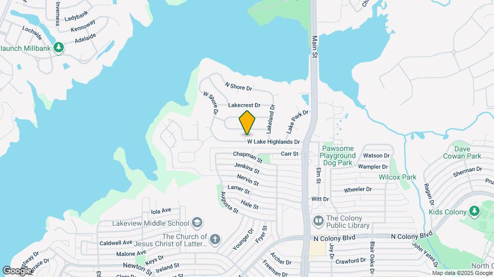 4535 W Lake Highlands Dr Map and Location Details