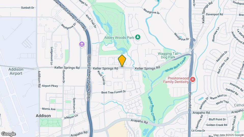 5300 Keller Springs Rd Map and Location Details