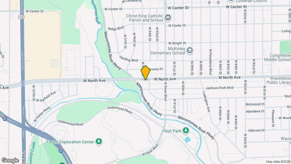 9421 W North Ave Map and Location Details