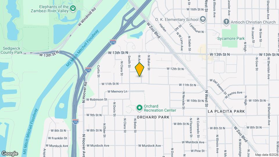 1225 N Anna St Map and Location Details