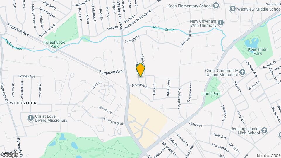 9014 Ellison Dr Map and Location Details