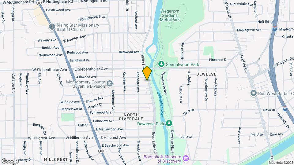 3415 Riverside Dr Map and Location Details