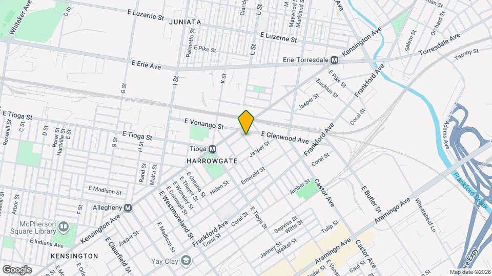 1817-21 E Venango St Map and Location Details
