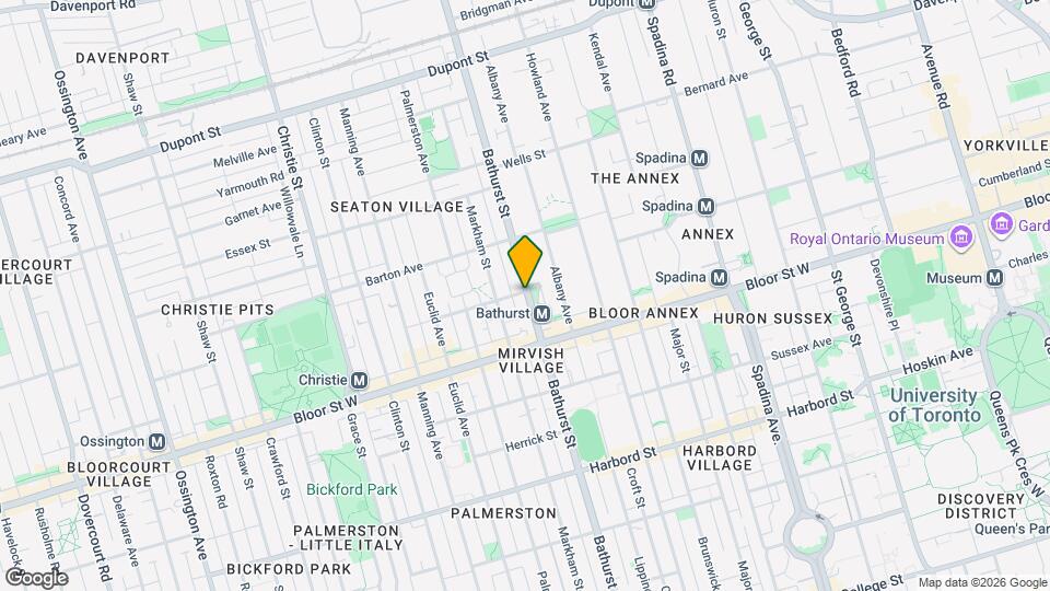 850 Bathurst St Map and Location Details