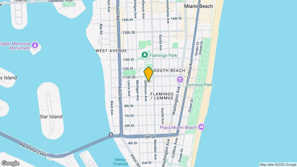 1017 Jefferson Ave Mapa y Detalles de la Ubicación