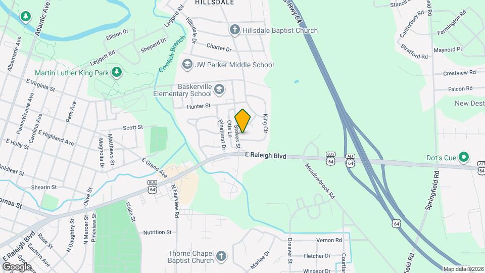 1600 King Cir Map and Location Details