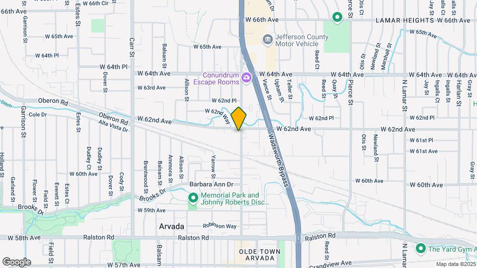Arvada Place Apartments Map and Location Details