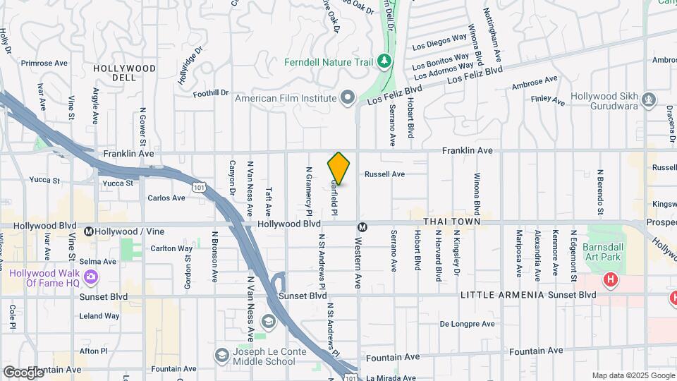 1758 Garfield Pl Map and Location Details