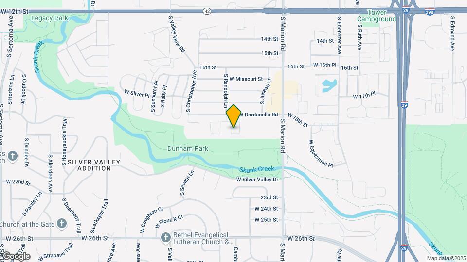Lovely 2 Bedroom 2.5 Bathroom Townhome Map and Location Details