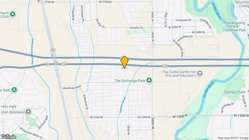 2033 N 3860 W Mapa y Detalles de la Ubicación