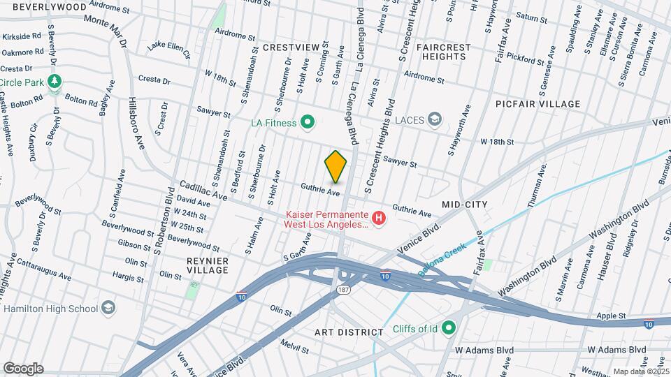 1974 Chariton St, Unit 1 Mapa y Detalles de la Ubicación