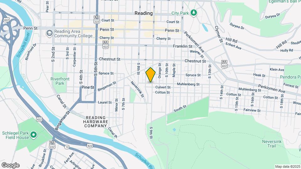 404 S 9th St Map and Location Details