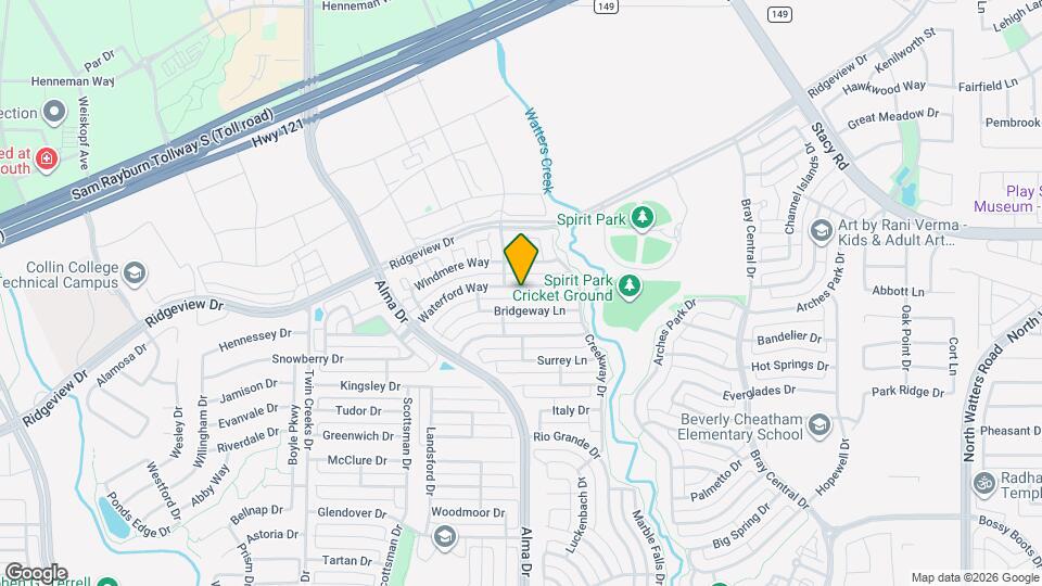 1125 Waterford Way Mapa y Detalles de la Ubicación