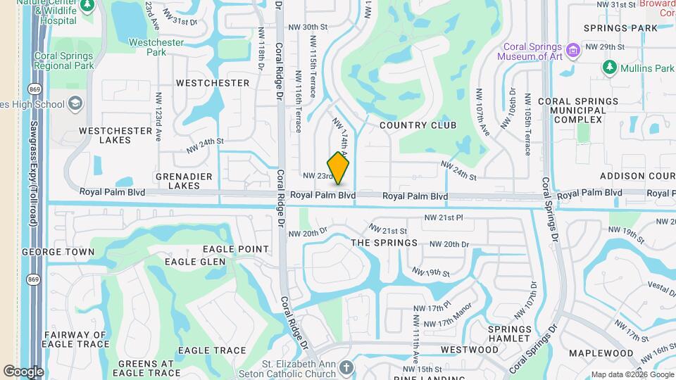 11443 Royal Palm Blvd Map and Location Details