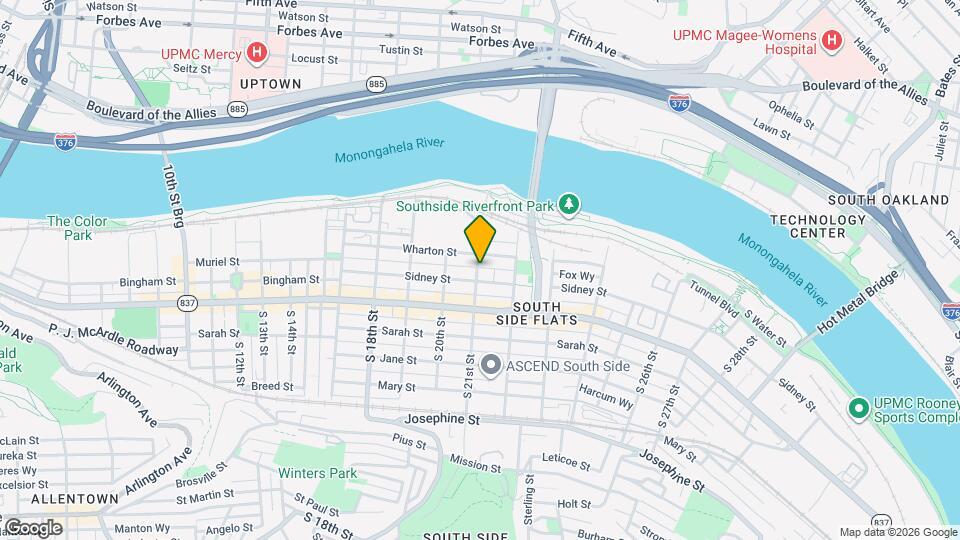 51 S 21st St Map and Location Details