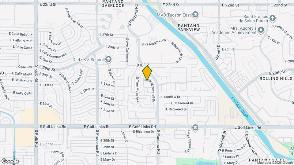 2068 S Mcconnell Dr Mapa y Detalles de la Ubicación