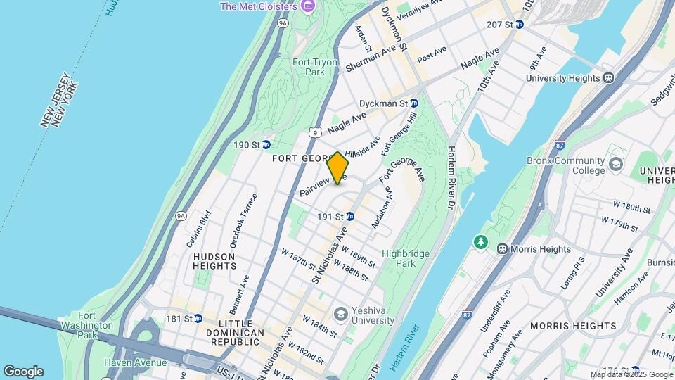 374 Wadsworth Ave Mapa y Detalles de la Ubicación