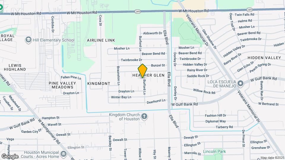 8811 Burford Ln Map and Location Details