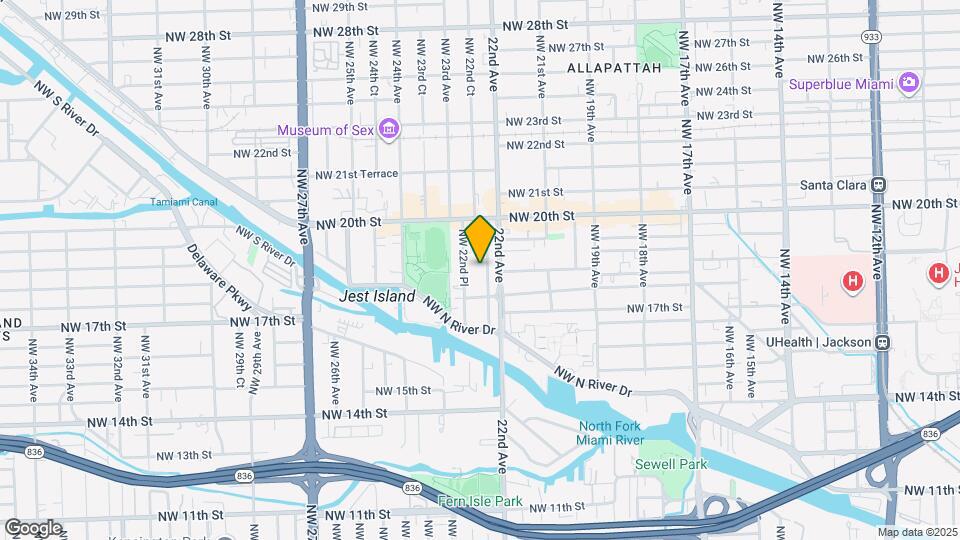 1850 NW 22nd Ct Map and Location Details