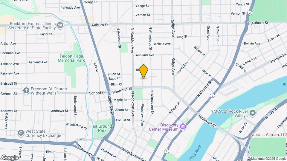 923 Woodlawn Ave Map and Location Details